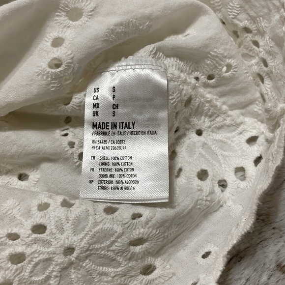 American Eagle White Eyelet Lace Tank Top - Picture 4 of 4